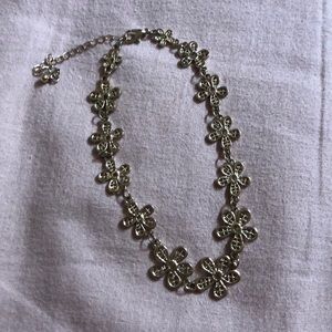 Gold choker necklace